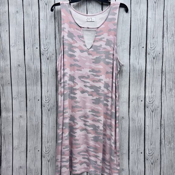 Maurices 24/7 Camo Keyhole Dress Size XXLarge - Picture 1 of 3